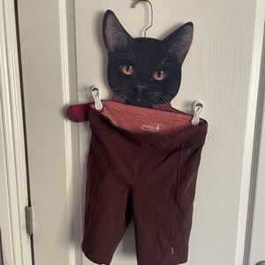 Smartwool Women's Deep Brown Bike Shorts with pockets